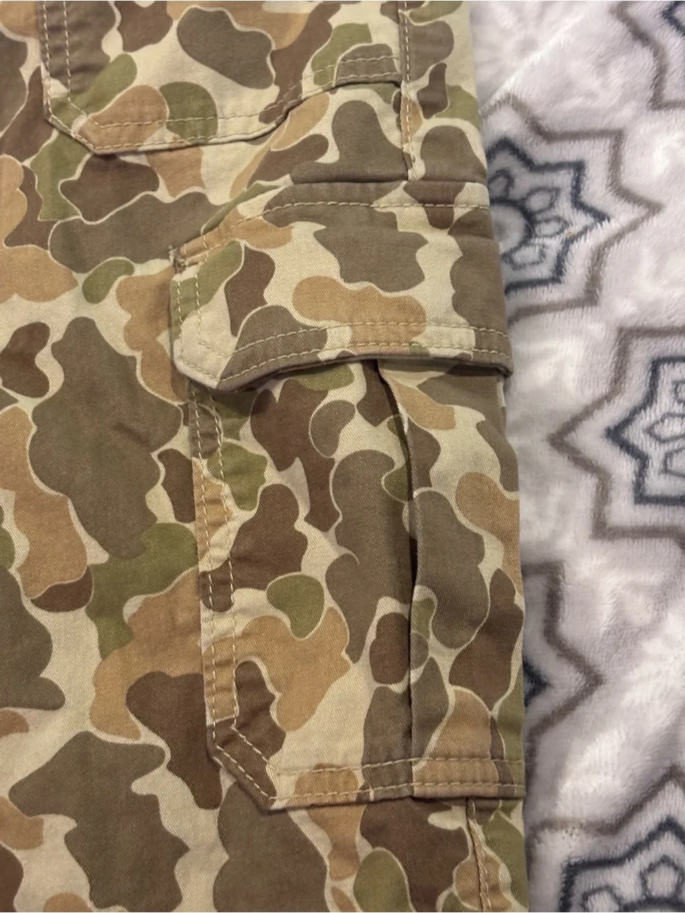 GAP Kids XL (12) Duck Camo Cargo Pull On Pants